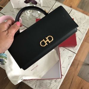 Salvatore Ferragamo wallet with chain / clutch